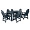 Highwood Usa Hamilton 7pc Rectangular Counter Height Outdoor Patio Furniture Dining Set 72 x 42 AD-ST7HM2CO4BA-FBE - alternate 1